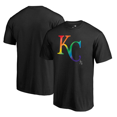 Men's Kansas City Royals Fanatics Branded Pride Black T-Shirt Men's Kansas City Royals Fanatics Branded Pride Black T-Shirt