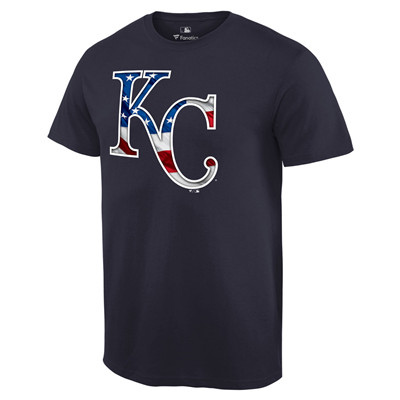 Men's Kansas City Royals Navy Banner Wave T-Shirt Men's Kansas City Royals Navy Banner Wave T-Shirt