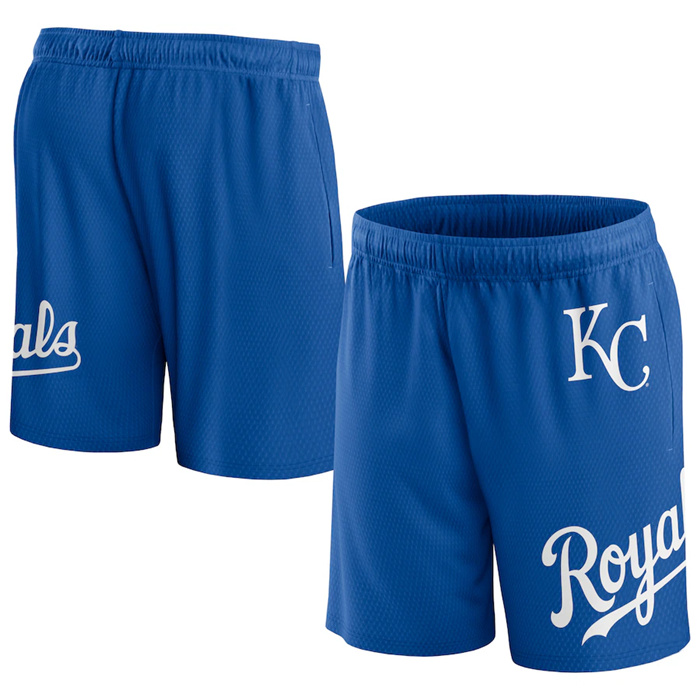 Men's Kansas City Royals Royal Clincher Mesh Shorts Men's Kansas City Royals Royal Clincher Mesh Shorts
