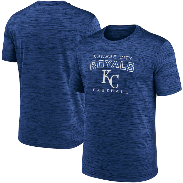 Men's Kansas City Royals Royal Velocity Practice Performance T-Shirt Men's Kansas City Royals Royal Velocity Practice Performance T-Shirt