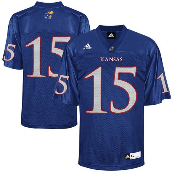 Men's Kansas Jayhawks #15 Royal Blue Stitched Jersey Men's Kansas Jayhawks #15 Royal Blue Stitched Jersey