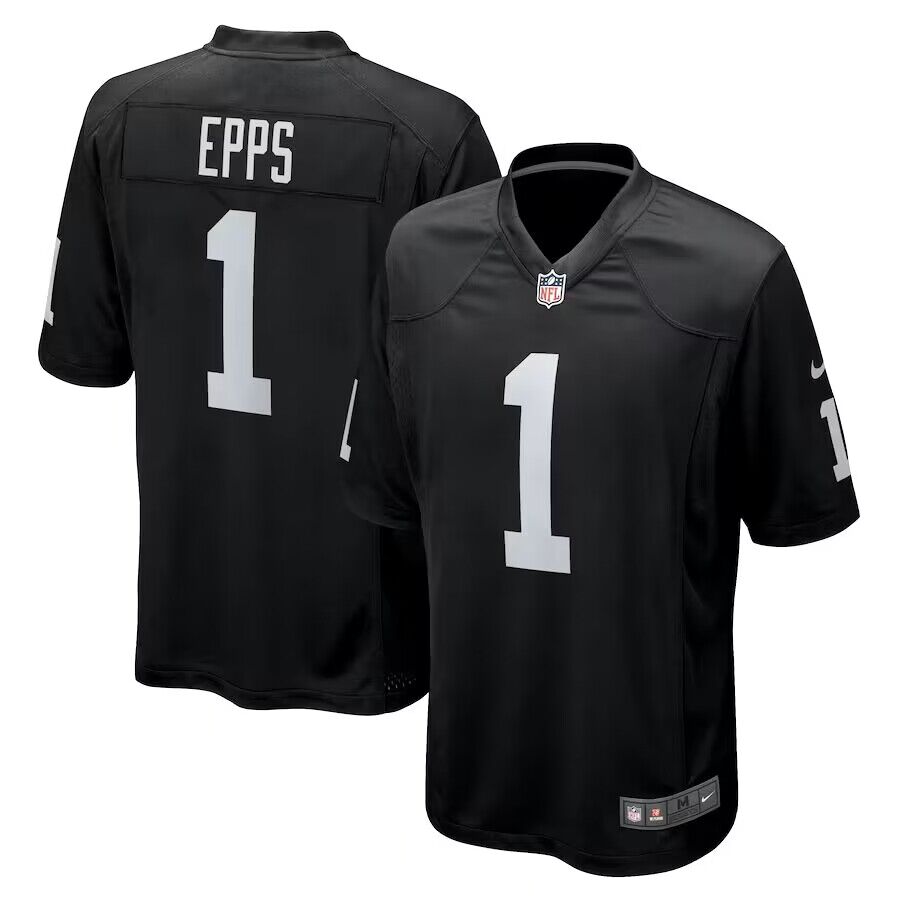 Men's Las Vegas Raiders #1 EPPS Vapor Limited Black Jersey Men's Las Vegas Raiders #1 EPPS Vapor Limited Black Jersey
