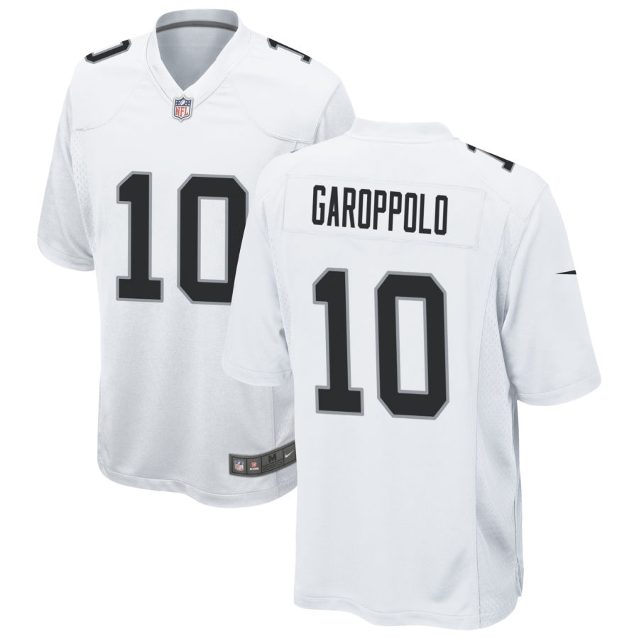 Men's Las Vegas Raiders #10 Jimmy Garoppolo White Vapor Untouchable Limited Stitched Jersey 