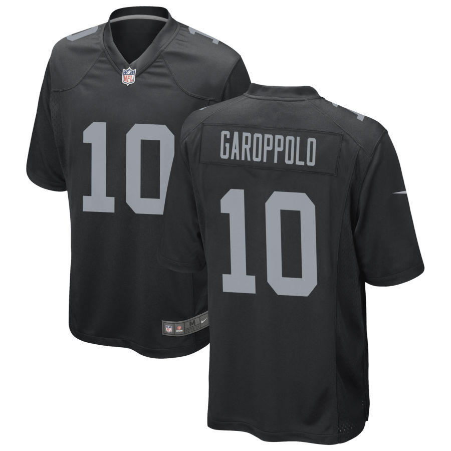 Men's Las Vegas Raiders #10 Jimmy Garoppolo Black Vapor Untouchable Limited Stitched Jersey 