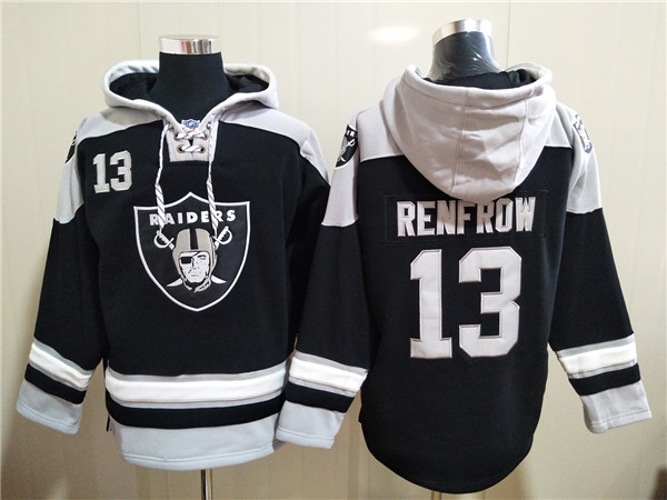Men's Las Vegas Raiders #13 Hunter Renfrow Ageless Must-Have Lace-Up Pullover Hoodie Men's Las Vegas Raiders #13 Hunter Renfrow Ageless Must-Have Lace-Up Pullover Hoodie