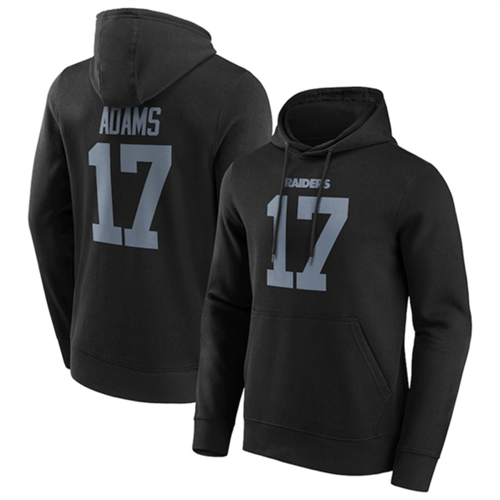 Men's Las Vegas Raiders #17 Davante Adams Black Hoodie Men's Las Vegas Raiders #17 Davante Adams Black Hoodie