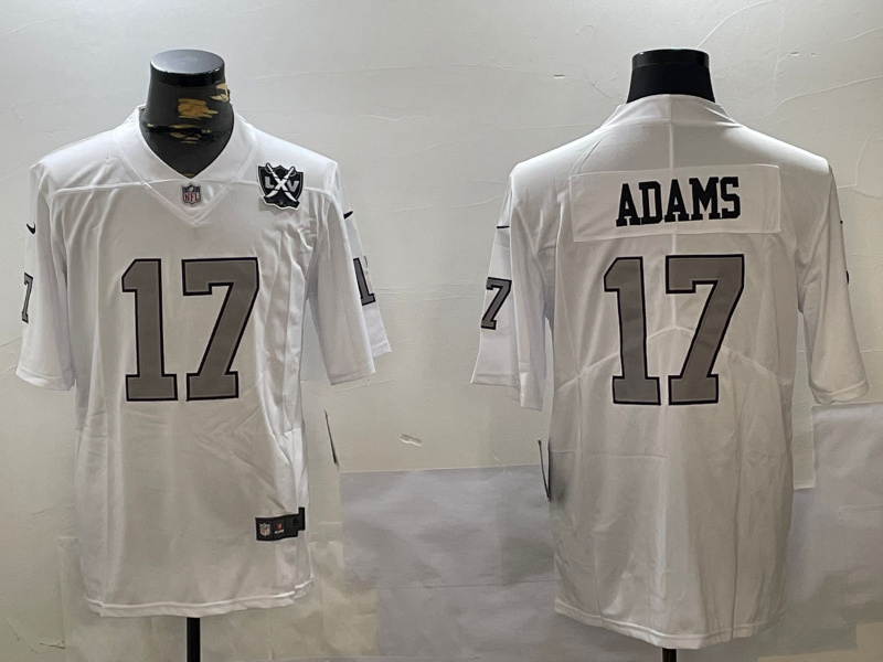 Men's Las Vegas Raiders #17 Davante Adams white 2023 F.U.S.E Vapor Untouchable Stitched Football Jersey 2