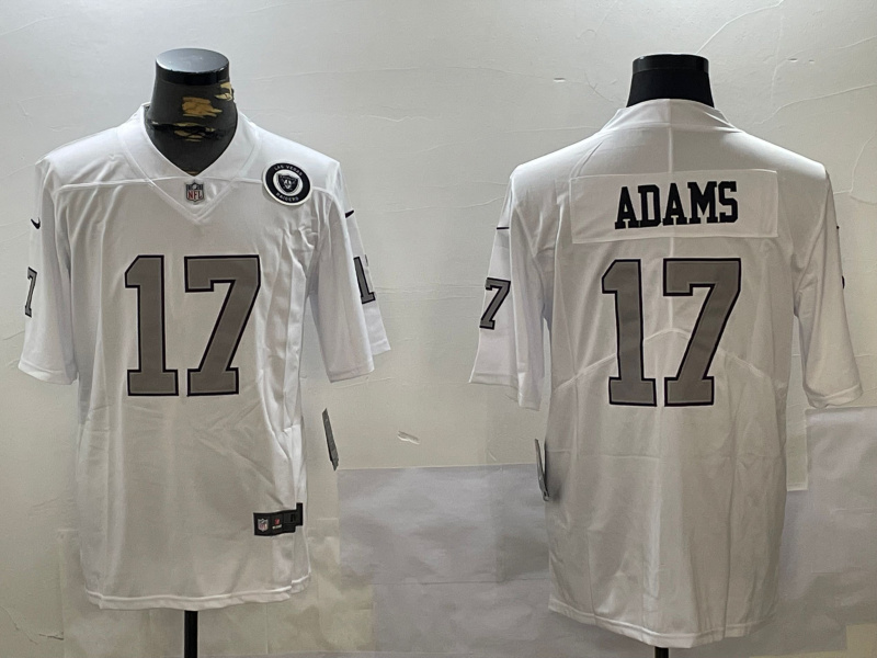 Men's Las Vegas Raiders #17 Davante Adams white 2023 F.U.S.E Vapor Untouchable Stitched Football Jersey 3