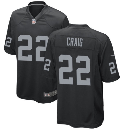 Men's Las Vegas Raiders #22 Roger Craig Nike Black Vapor Limited Jersey Men's Las Vegas Raiders #22 Roger Craig Nike Black Vapor Limited Jersey