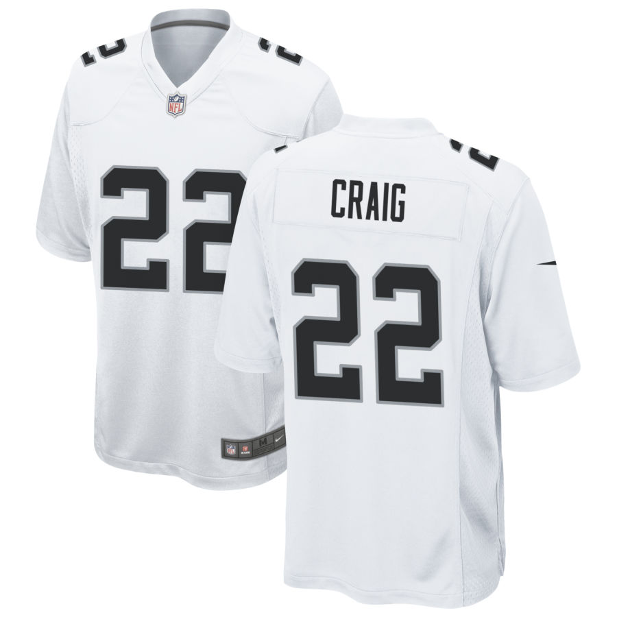 Men's Las Vegas Raiders #22 Roger Craig Nike White Vapor Limited Jersey Men's Las Vegas Raiders #22 Roger Craig Nike White Vapor Limited Jersey