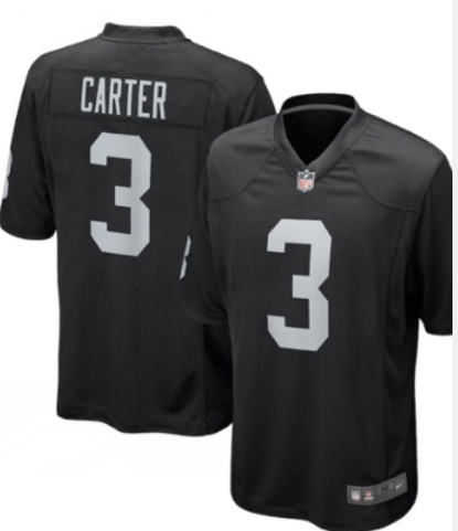 Men's Las Vegas Raiders #3 DeAndre Carter Vapor Limited Black Jersey Men's Las Vegas Raiders #3 DeAndre Carter Vapor Limited Black Jersey