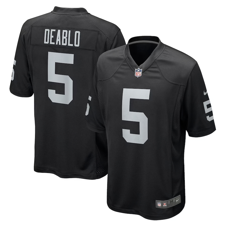 Men's Las Vegas Raiders #5 Divine Deablo Vapor Limited Black Jersey Men's Las Vegas Raiders #5 Divine Deablo Vapor Limited Black Jersey