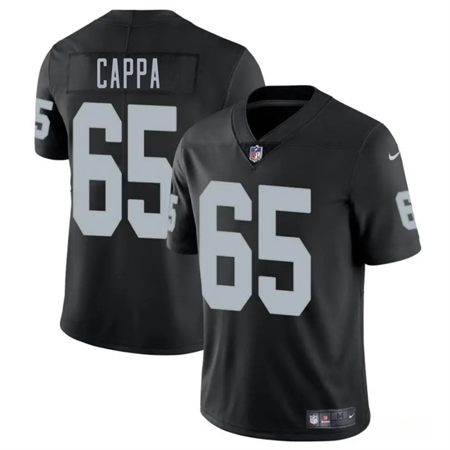 Men's Las Vegas Raiders #65 Alex Cappa Black 2025 Vapor Stitched Football Jersey Men's Las Vegas Raiders #65 Alex Cappa Black 2025 Vapor Stitched Football Jersey