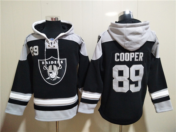 Men's Las Vegas Raiders #89 Amari Cooper Black Ageless Must-Have Lace-Up Pullover Hoodie Men's Las Vegas Raiders #89 Amari Cooper Black Ageless Must-Have Lace-Up Pullover Hoodie
