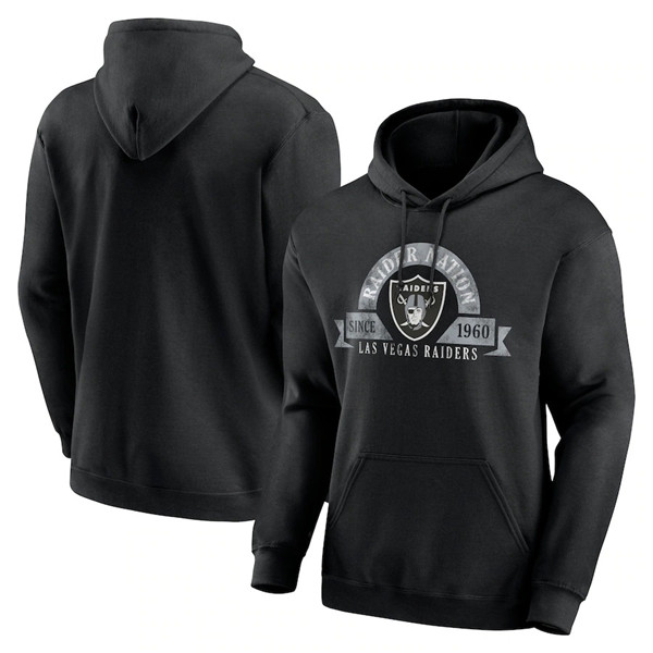 Men's Las Vegas Raiders Black Pullover Hoodie Men's Las Vegas Raiders Black Pullover Hoodie