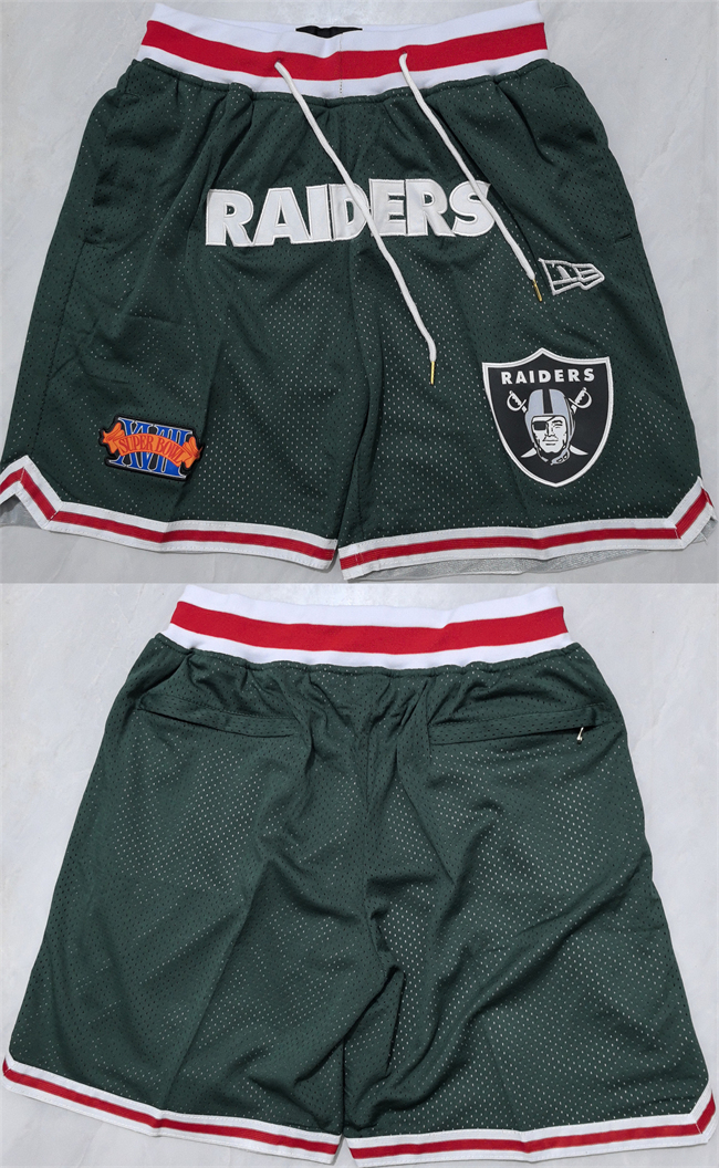 Men's Las Vegas Raiders Black Shorts (Run Small) Men's Las Vegas Raiders Black Shorts (Run Small)