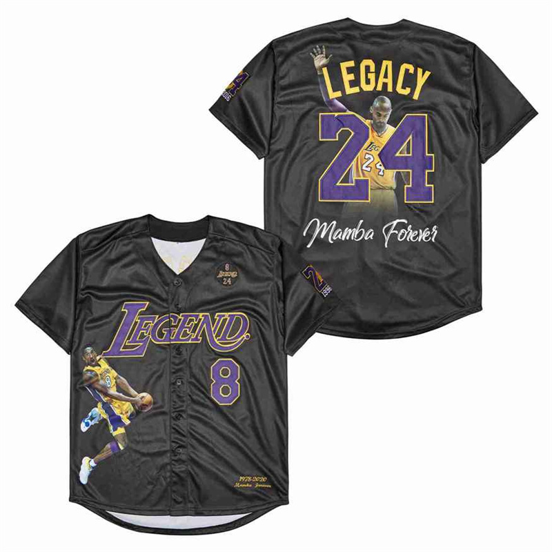 Men's Legend #8 Back #24 LEGACY Black Cool Base Stitched Jersey Men's Legend #8 Back #24 LEGACY Black Cool Base Stitched Jersey