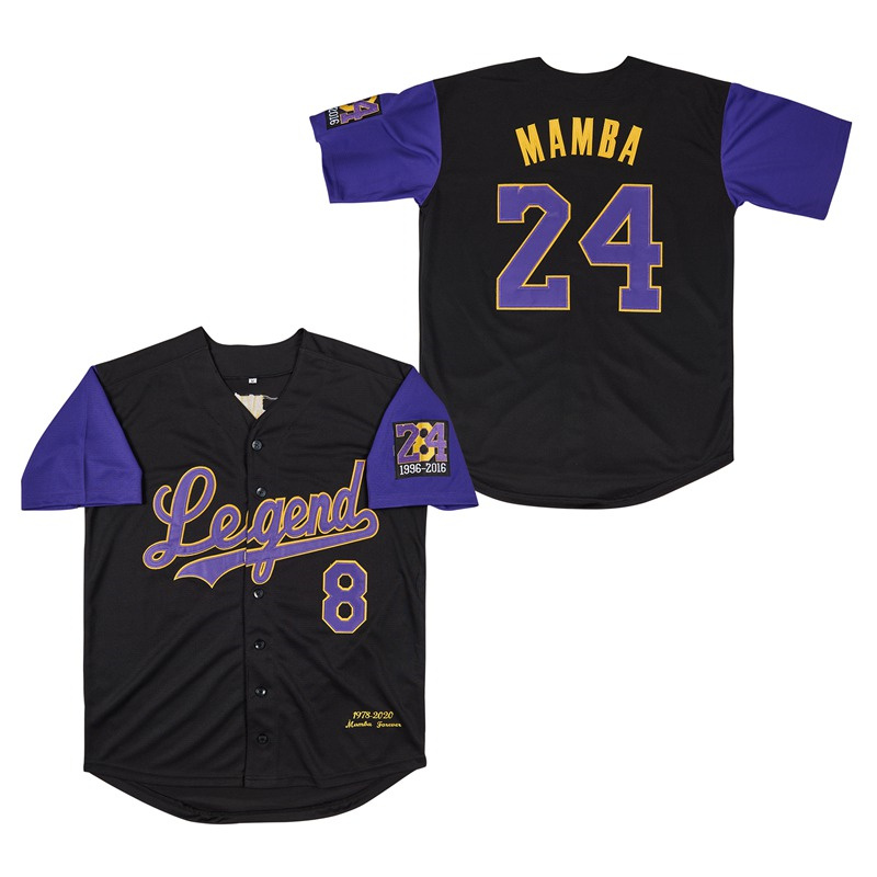 Men's Legend #8 Back #24 MAMBA Cool Base Stitched Jerseys 12 Men's Legend #8 Back #24 MAMBA Cool Base Stitched Jerseys 12