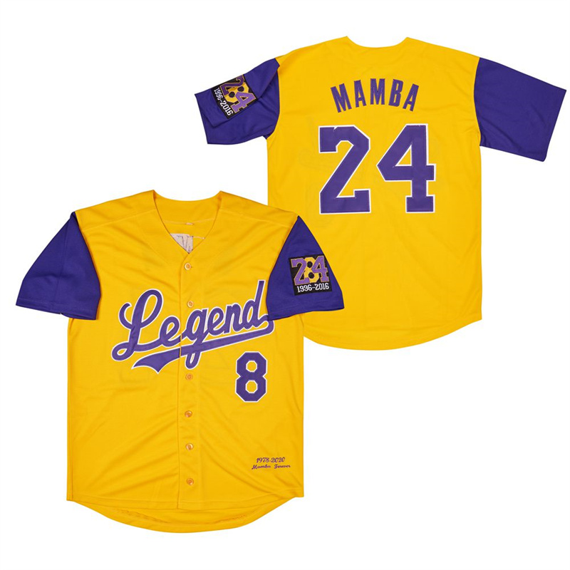 Men's Legend #8 Back #24 MAMBA Cool Base Stitched Jerseys 13 Men's Legend #8 Back #24 MAMBA Cool Base Stitched Jerseys 13