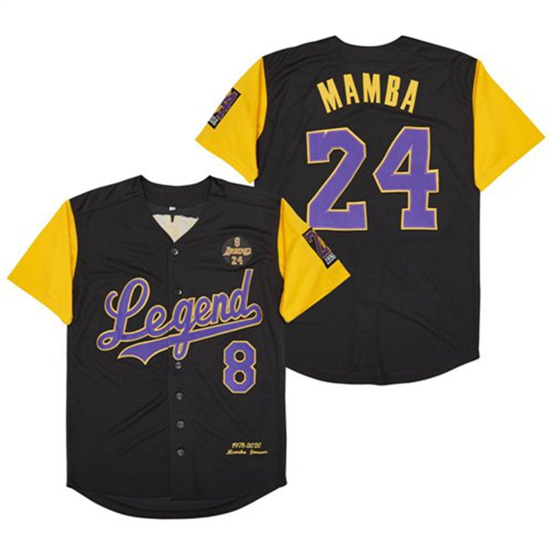 Men's Legend #8 Back #24 MAMBA Cool Base Stitched Jerseys 14 Men's Legend #8 Back #24 MAMBA Cool Base Stitched Jerseys 14
