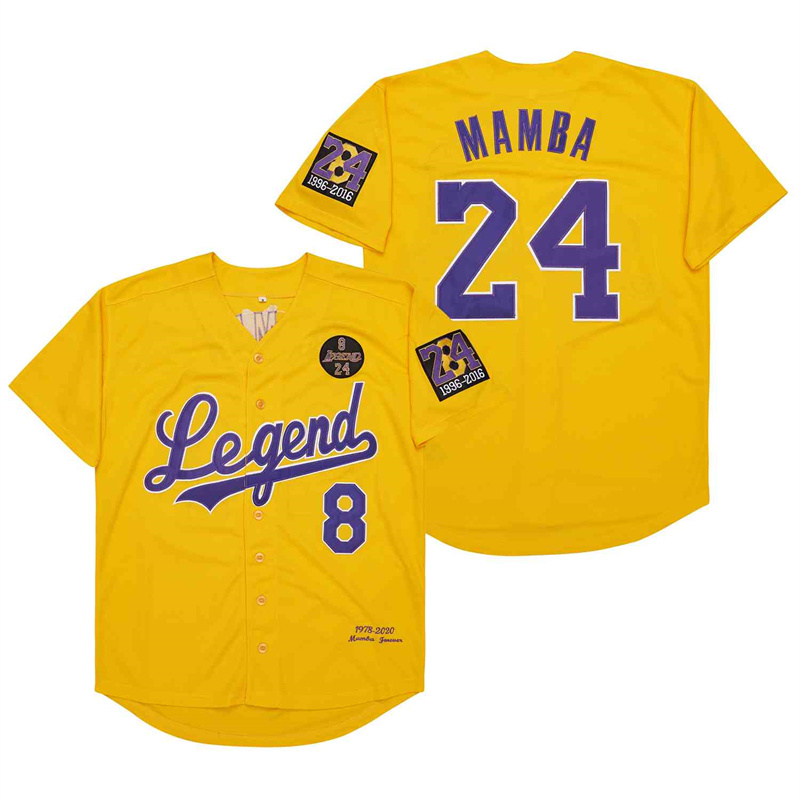 Men's Legend #8 Back #24 MAMBA Cool Base Stitched Jerseys 17 Men's Legend #8 Back #24 MAMBA Cool Base Stitched Jerseys 17