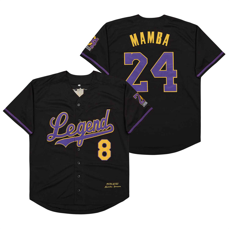 Men's Legend #8 Back #24 MAMBA Cool Base Stitched Jerseys 6 Men's Legend #8 Back #24 MAMBA Cool Base Stitched Jerseys 6