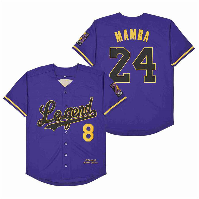 Men's Legend #8 Back #24 MAMBA Cool Base Stitched Jerseys 7 Men's Legend #8 Back #24 MAMBA Cool Base Stitched Jerseys 7