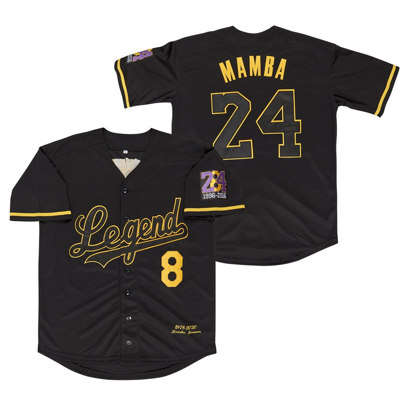 Men's Legend #8 Back #24 MAMBA Cool Base Stitched Jerseys 8 Men's Legend #8 Back #24 MAMBA Cool Base Stitched Jerseys 8
