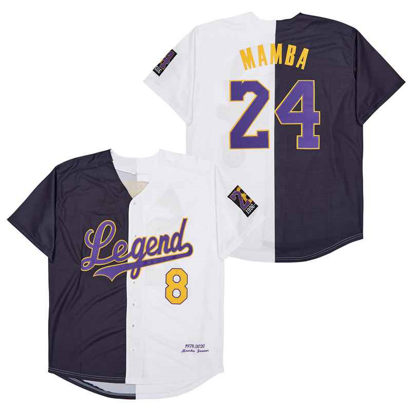 Men's Legend #8 Back #24 MAMBA Cool Base Stitched Jerseys 1 Men's Legend #8 Back #24 MAMBA Cool Base Stitched Jerseys 1