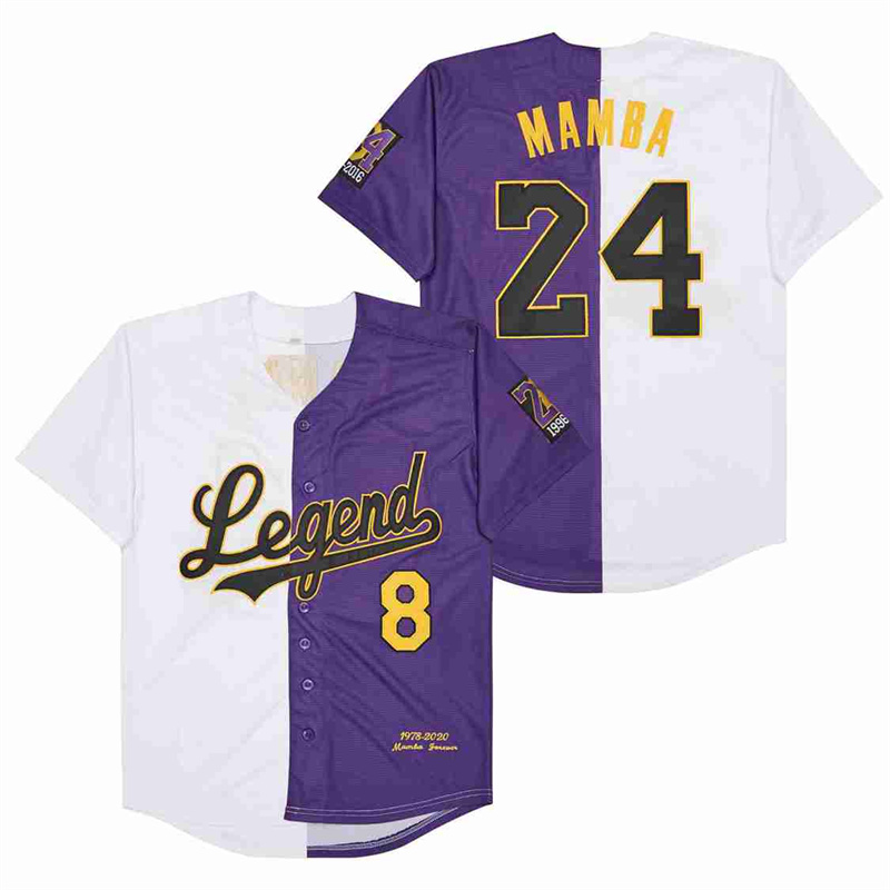 Men's Legend #8 Back #24 MAMBA Cool Base Stitched Jerseys 5 Men's Legend #8 Back #24 MAMBA Cool Base Stitched Jerseys 5