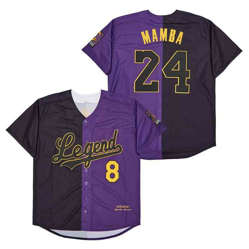 Men's Legend #8 Back #24 MAMBA Cool Base Stitched Jerseys Men's Legend #8 Back #24 MAMBA Cool Base Stitched Jerseys