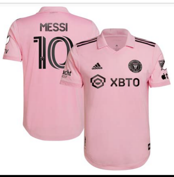 Men's Lionel Messi  Miami  soccer jersey  pink