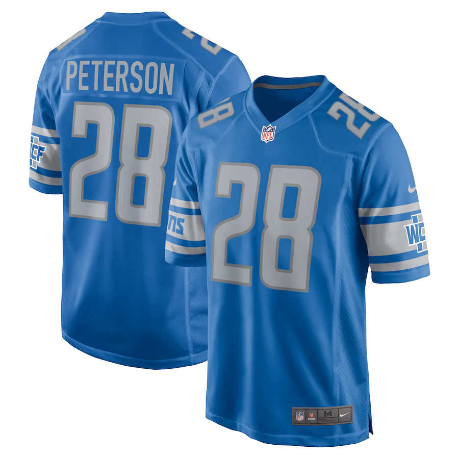 Men's Lions #28 Adrian Peterson Jersey Blue Vapor Limited Jersey Men's Lions #28 Adrian Peterson Jersey Blue Vapor Limited Jersey