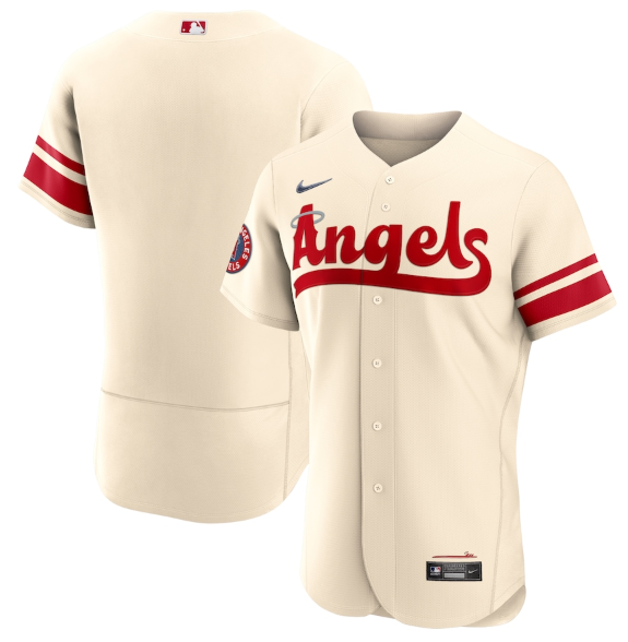 Men's Los Angeles Angels Blank 2022 Cream City Connect Flex Base Stitched Jersey Men's Los Angeles Angels Blank 2022 Cream City Connect Flex Base Stitched Jersey