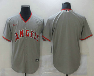 Men's Los Angeles Angels Blank Grey Stitched MLB Cool Base Nike Jersey Men's Los Angeles Angels Blank Grey Stitched MLB Cool Base Nike Jersey
