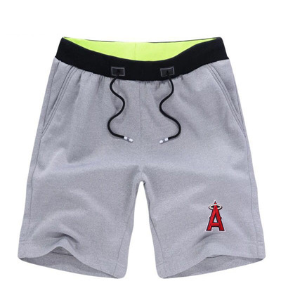 Men's Los Angeles Angels Of Anaheim Team Logo Grey Baseball Shorts Men's Los Angeles Angels Of Anaheim Team Logo Grey Baseball Shorts