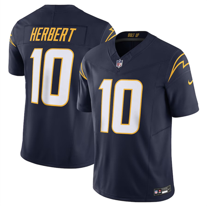 Men's Los Angeles Chargers #10 Justin Herbert Navy 2023 F.U.S.E. Vapor Untouchable Limited Stitched Jersey Men's Los Angeles Chargers #10 Justin Herbert Navy 2023 F.U.S.E. Vapor Untouchable Limited Stitched Jersey
