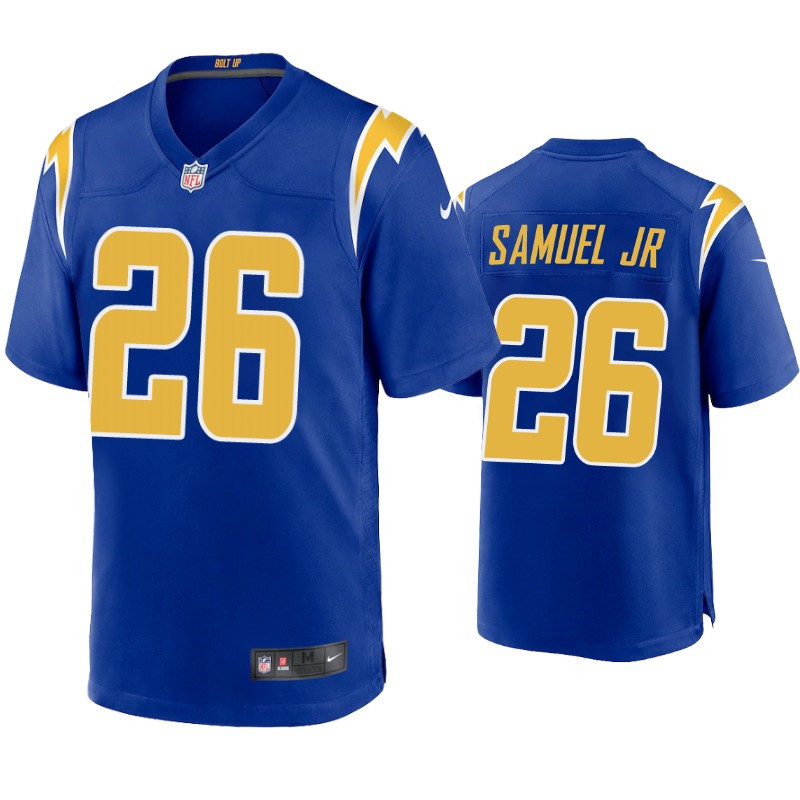 Men's Los Angeles Chargers #26 Asante Samuel Jr. Royal Vapor Untouchable Limited Stitched Jersey Men's Los Angeles Chargers #26 Asante Samuel Jr. Royal Vapor Untouchable Limited Stitched Jersey