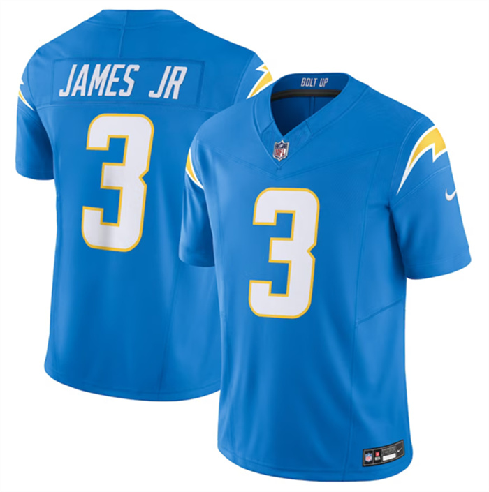 Men's Los Angeles Chargers #3 Derwin James Jr. Blue 2023 F.U.S.E. Vapor Untouchable Limited Stitched Jersey Men's Los Angeles Chargers #3 Derwin James Jr. Blue 2023 F.U.S.E. Vapor Untouchable Limited Stitched Jersey