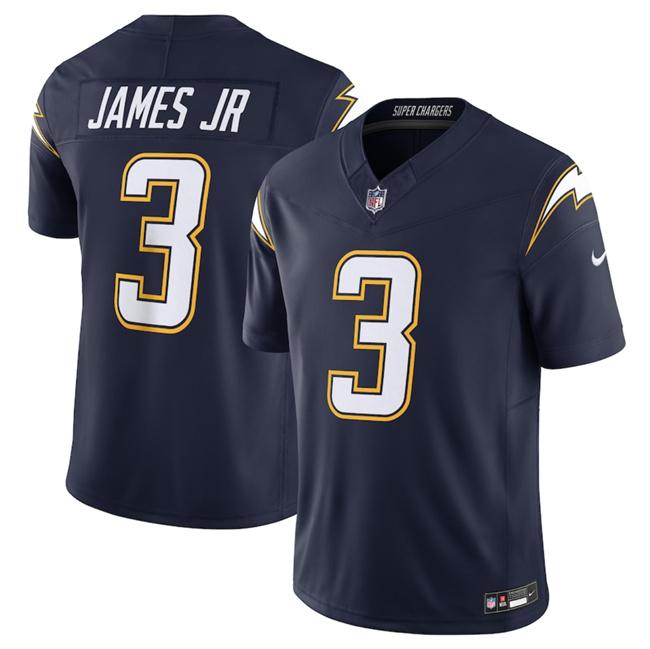 Men's Los Angeles Chargers #3 Derwin James Jr. Navy 2025 F.U.S.E. Alternate Vapor Limited Stitched Football Jersey
