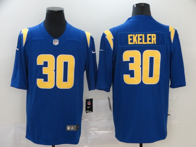 Men's Los Angeles Chargers #30 Austin Ekeler Powder Blue Vapor Limited Jersey