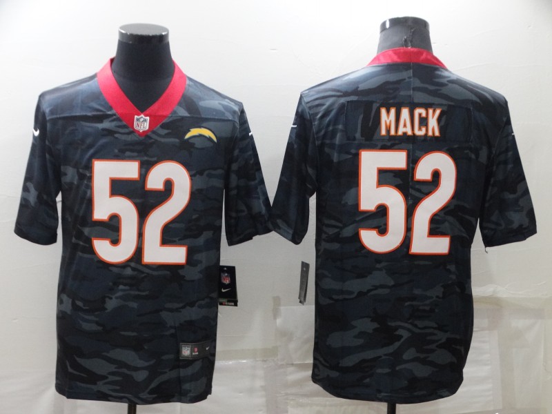 Men's Los Angeles Chargers #52 Khalil Mack Camo Limited Stitched Jersey Men's Los Angeles Chargers #52 Khalil Mack Camo Limited Stitched Jersey