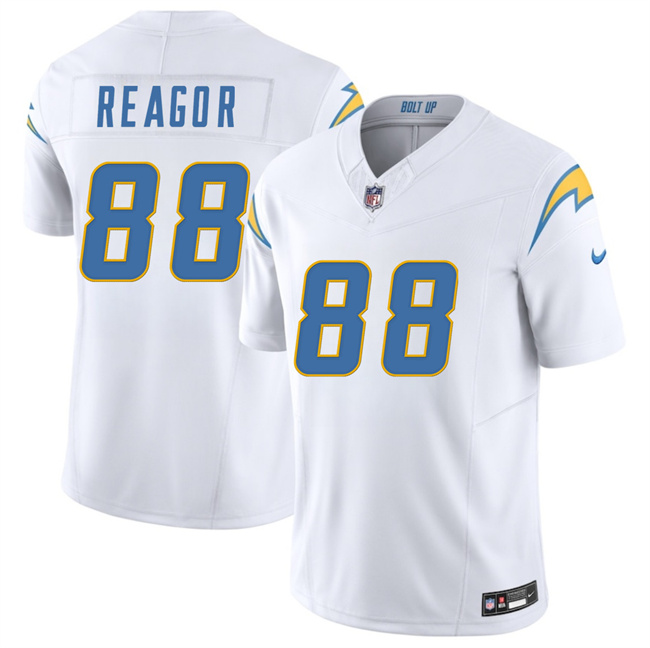 Men's Los Angeles Chargers #88 Jalen Reagor White 2025 F.U.S.E. Vapor Limited Stitched Football Jersey