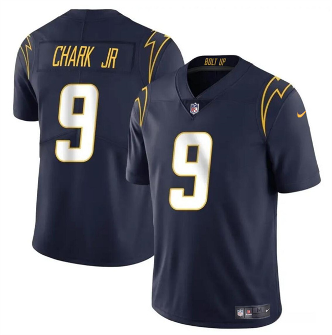 Men's Los Angeles Chargers #9 DJ Chark Jr Navy 2024 Vapor Limited Stitched Football Jersey Men's Los Angeles Chargers #9 DJ Chark Jr Navy 2024 Vapor Limited Stitched Football Jersey