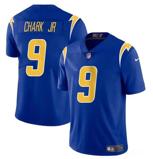 Men's Los Angeles Chargers #9 DJ Chark Jr Royal 2024 Vapor Limited Stitched Football Jersey Men's Los Angeles Chargers #9 DJ Chark Jr Royal 2024 Vapor Limited Stitched Football Jersey