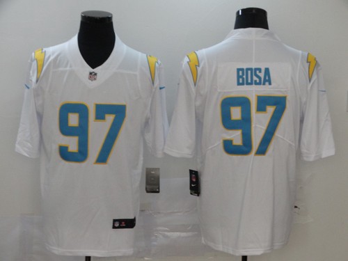 Men's Los Angeles Chargers #97 Joey Bosa 2020 White Vapor limited Jersey Men's Los Angeles Chargers #97 Joey Bosa 2020 White Vapor limited Jersey