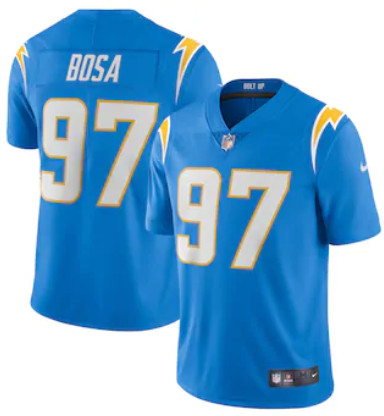 Men's Los Angeles Chargers #97 Joey Bosa Powder Blue Vapor Limited Jersey Men's Los Angeles Chargers #97 Joey Bosa Powder Blue Vapor Limited Jersey