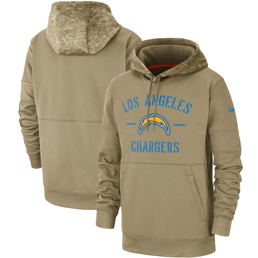 Men's Los Angeles Chargers 2019 Salute To Service Sideline Therma Pullover Hoodie Men's Los Angeles Chargers 2019 Salute To Service Sideline Therma Pullover Hoodie
