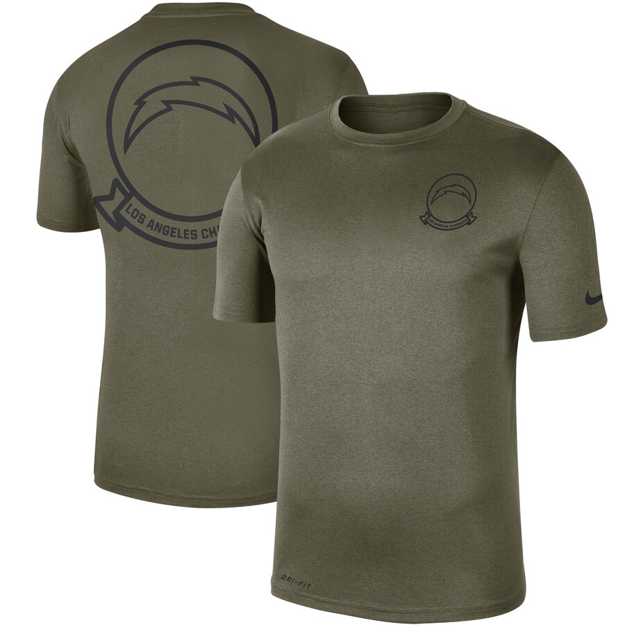 Men's Los Angeles Chargers Nike Olive 2019 Salute To Service Sideline Seal Legend Performance T-Shirt Men's Los Angeles Chargers Nike Olive 2019 Salute To Service Sideline Seal Legend Performance T-Shirt