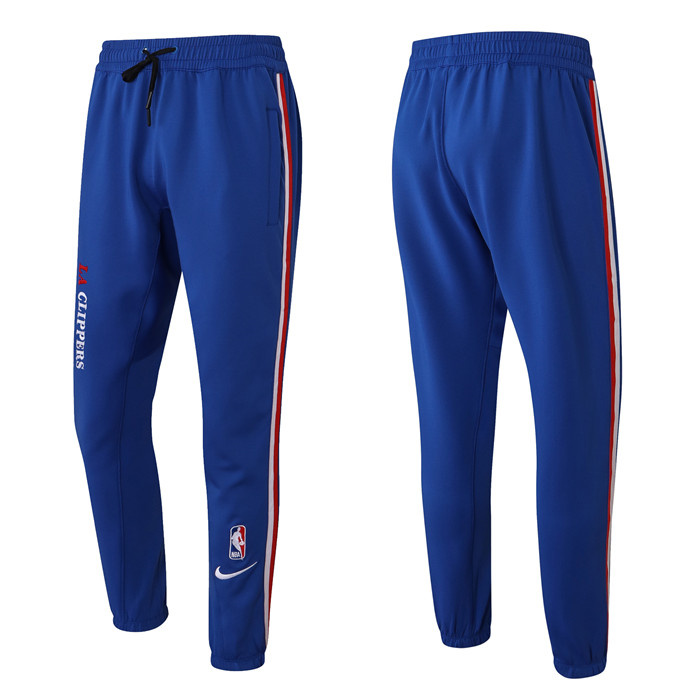 Men's Los Angeles Clippers Blue Performance Showtime Basketball Pants Men's Los Angeles Clippers Blue Performance Showtime Basketball Pants
